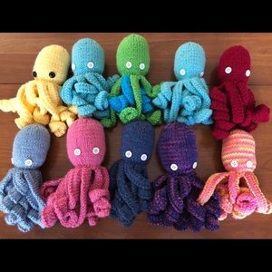Hand Knit Octopus
